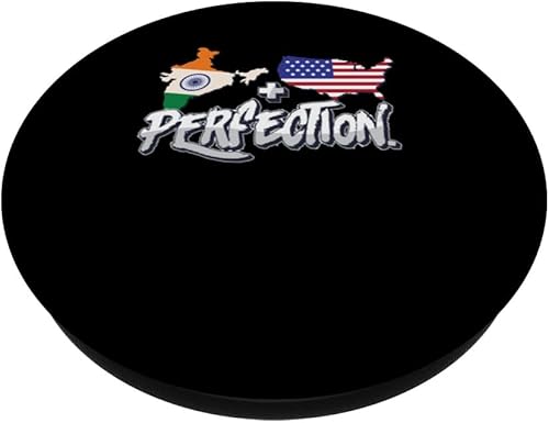 Miniatura 2 de Half American Half Indian Perfection USA India Pride PopSockets Standard PopGrip
