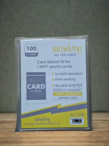 Penny Sleeve 130PT,100pcs First Layer Card Sleeve 71x94mm, Protect for Standard Sized TCG Gaming Cards, Inner Sleeve, Extra Large Size-image-30