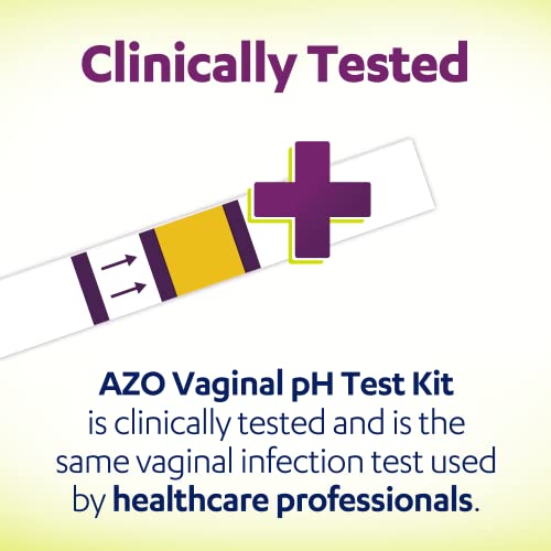 Image of AZO Vaginal pH Test Kit, Clinically-Tested Vaginal Infection Test Kit, FSA /HSA Eligible, Fast & Accurate Results, from The #1 Most Trusted Urinary Health Brand, 2 Self-Tests (Pack of 2)