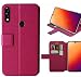 Golden Sheeps Flip Case Compatible for BLU Vivo XL5-6.3" HD Display Smartphone Magnetic Leather Wallet Pouch Cover Case Card Holder with a Viewing Stand (Pink)