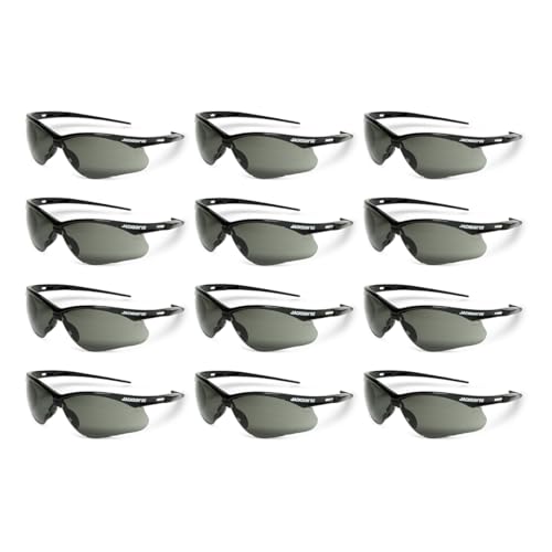 Jackson Safety SG Safety Glasses - Eye Protection for Men & Women - ANSI Z87.1 - Pack of 12 (Multiple Styles)