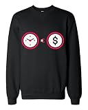 Time Is Money Equality Sweat-shirt classique, Noir , L