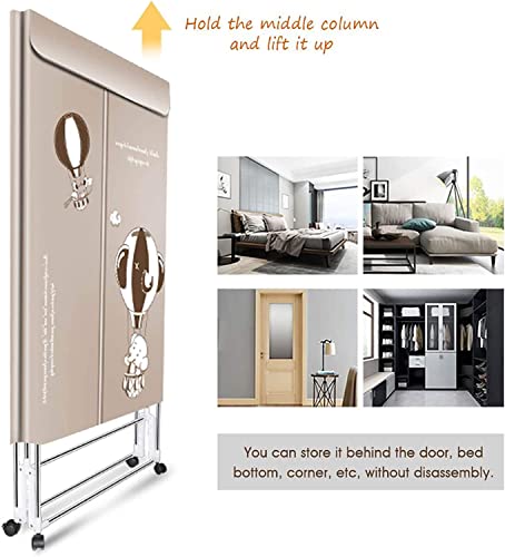 Clothes Airer Electric (Remote Control) Dry Buddy Heated Airer Cover Clothes Airer Indoor Folding, Remote Control-1500-1800W-4 Gears-22.5x29x16.5cm Air Dryers Clothes Indoor Electric Drying Pod Dries