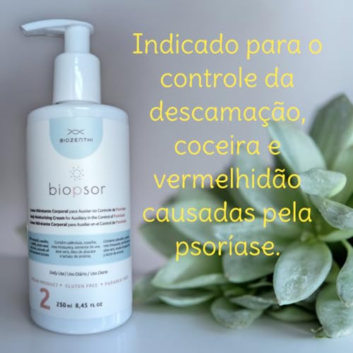 Creme Hidratante Corporal Vegano Calmante Biopsor (Psoríase) 250ml - Biozenthi