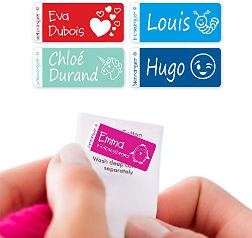 Paquet 155 étiquettes Personnalisées Pour Marquer Les Vêtements Et Les Objets. 100 étiquettes En