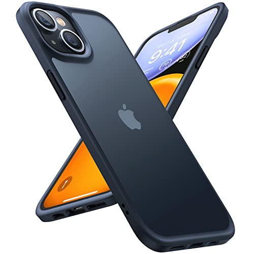 [2023 Upgrade] TORRAS Guardian Serie für iPhone 14 Hülle [Echtes Militärischer Schutz] Zertifiziert durch SGS, [Luxury Translucent] Stoßfest Kratzfest Handyhülle iPhone 14 Case mit 3 Abnehmbare Knöpfe Cover