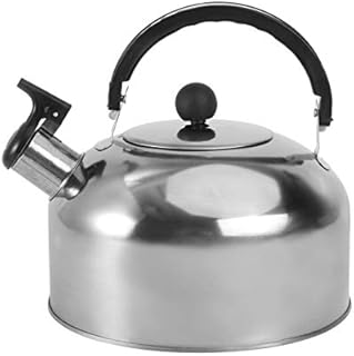 Cabilock Whistling Tea Kettle Stainless Steel Whistling Teapot Water Kettle Boiling Kettle for Gas Stove Stovetop 2L