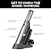 Shark WANDVAC Cordless Hand Vac, Lightweight, Portable at 1.4 lbs., Powerful Suction, Charging Dock, One-Touch Empty for Car & Home, Multi-Surface Pet Tool & Duster Crevice Tool, Rose Gold, WV201RGBRN