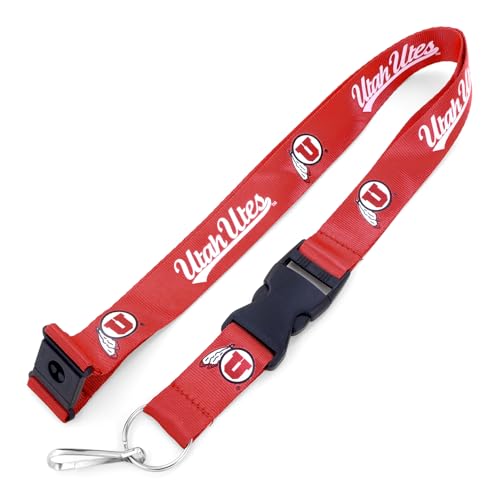 NCAA Utah Utes Team Lanyard, Red