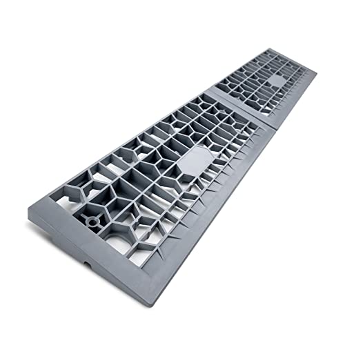 Modular Threshold Ramps for Doorways, 1" Rise Wheelchairs Ramps for Home Indoor, Solid Upgrade Material 3000 Lbs Load Capacity Door Ramps for Cars(2 PCS)