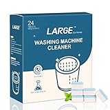 Washing Machine Cleaner Tablets 24 Count Deep Cleaning Washer Tablets Including HE Front Loader Top Load High Efficiency Washers