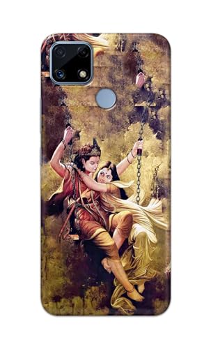 Image of Printed Hard Back Cover for Realme Narzo 20 Back Cover (Radha Krishna Love -J1) -190724(EA)