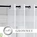 RYB HOME White Sheer Curtains 96 inches Long 4 Panels Set for Living Room, Light Filtering Voile Window Drapes with Grommet for Bedroom, W 54