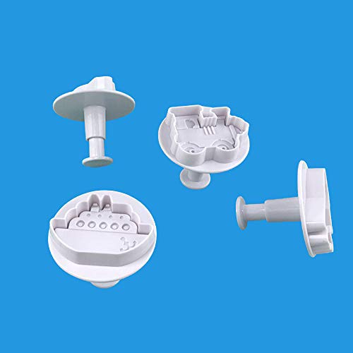 Inspee 8 Pcs Baking Cutter Mold Vehicle Cake Fondant Transport Car Cookie Plunger Diy Decorating Tools #TOP1