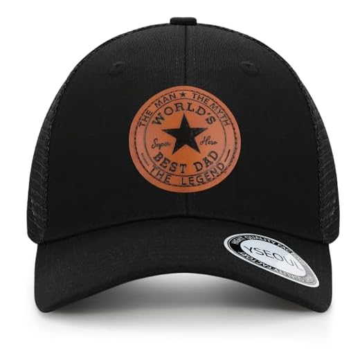 Oversize XXL XXXL Baseball Cap - Fathers Day Birthday Gifts for Dad from Daughter - Large Mesh Trucker Hats for Men Big Heads, World's Best Dad - Black, XL-XXL