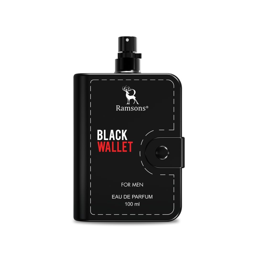 BLACK WALLET Eau De Parfum | 100 ML | Perfume For Men | TN - Lavender, Basil, Orange, Bergamot | MN - Cinnamon, Geranium, Jasmine, Clove, Rose | BN - Cedarwood, Musk, Amber, Sandalwood