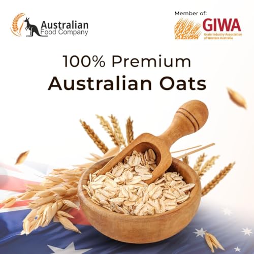 Image of Australian Food Company Rolled Oats (2 * 1.2 Kg)| High Protein, High Fiber (Beta-Glucan)| 100% Australian Origin | Whole Grain Breakfast Oats | No Added Sugar