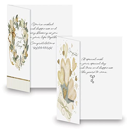 Current 902209 Wedding Stripes Congratulations Bride & Groom Greeting Cards thumb #3