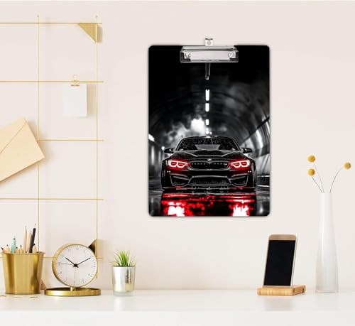 Image of NKSPRINTING Car Clip Board for Students, Teacher, Kids, Clipboards, Custom Pattern, School Supplies, Crack Marble Clipboard, Wooden Clipboards for Cute Design for Size 13.5 inch x 9.5 inch (618)