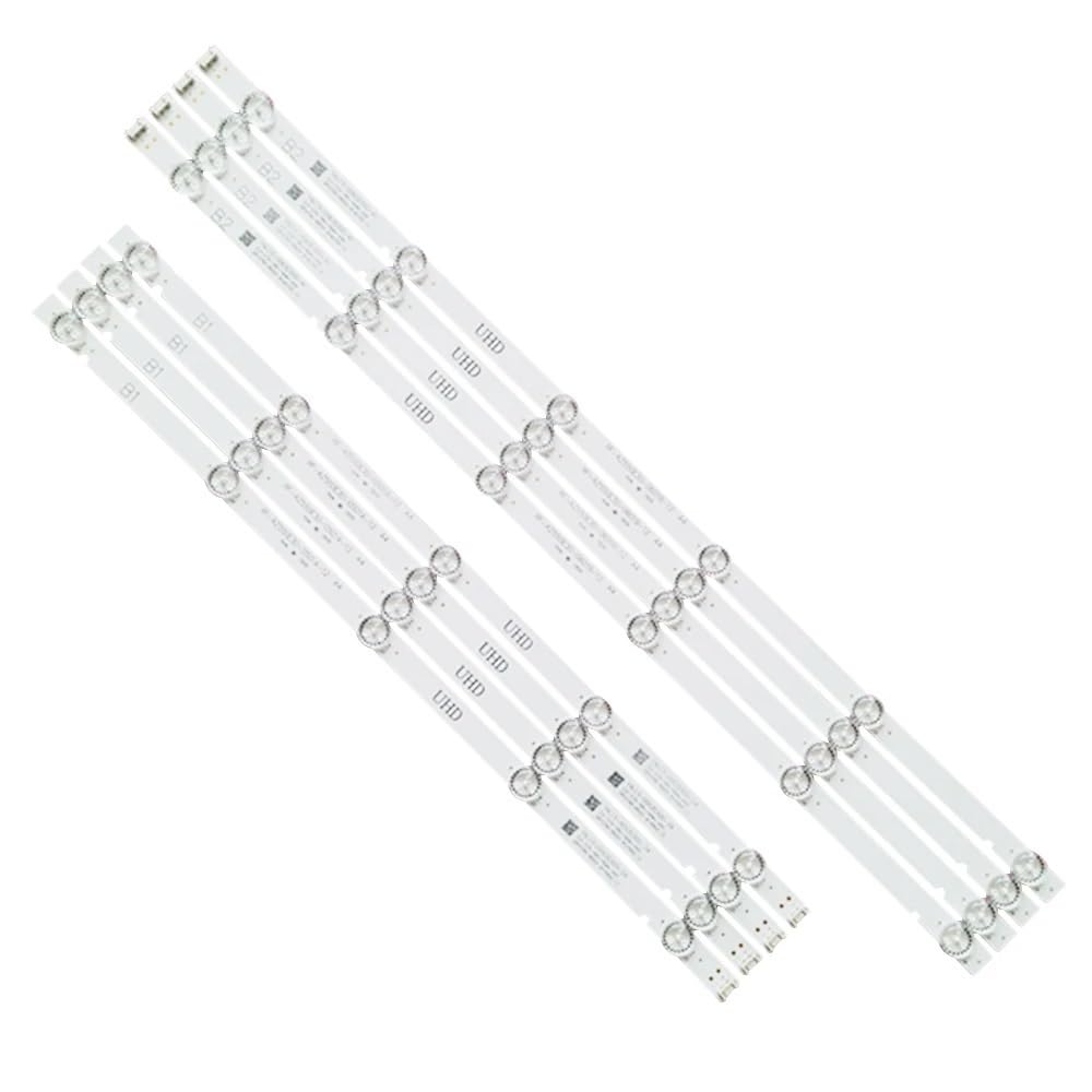 8 pièces LED 55UJ620V ZA 55UJ6200 UA 55UJ620 55LJ620V 55UJ620Y TA PTV55U21 55U5A LC550EGJ SK A4 RF AZ550E30 0501A 20 0601B 12 Bande Lumineuse TV