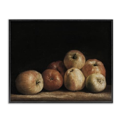 Classic Apple Vintage Still Life, 24 x 30 Inch Framed Giclée Print
