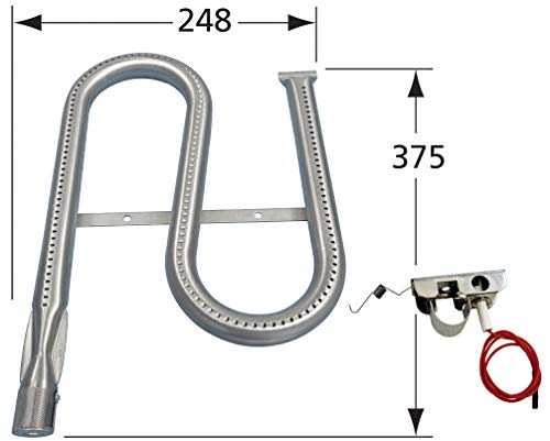 Music City Metals 13021 Stainless Steel Burner Replacement For Select Ducane Gas Grill Models #TOP2