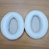 Momentum2.0 Earpads Replacement Protein Leather Ear Pads Cushions Cover Repair Parts Compatible with Sennheiser Momentum 2.0 Over-Ear Headphones (White/Sheepskin)