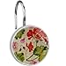 12 Pezzi Decorativi Ganci per Tende da Doccia in Vetro,Anello in Acciaio Inossidabile antiruggine Rotondo per Tende da Bagno con Asta per Finestra,Fiori d'Epoca Geranio Estate