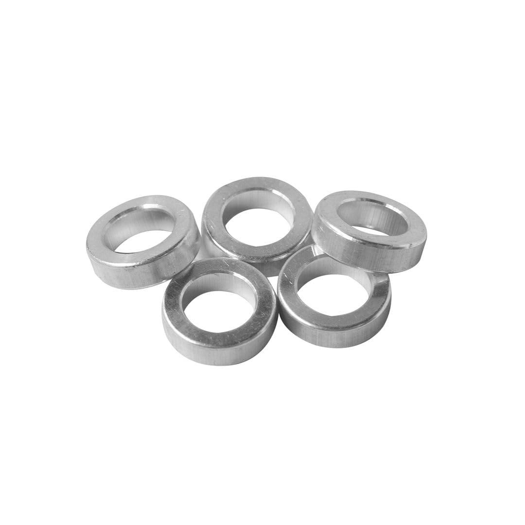Aluminum Spacer 5/8" OD x .4" ID x Choose Your Length, Round Spacer Unthreaded Standoff Bushing Plain Finish, Fits Screws Bolts 3/8" or M10 by Metal Spacers Online (3/16" Length, 50 Pack)