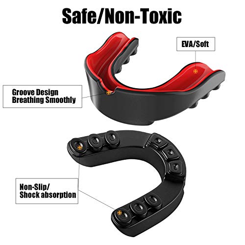image for Ovihaeiz Youth Mouth Guard Football Moldable MouthGuard Sports Kids Mo