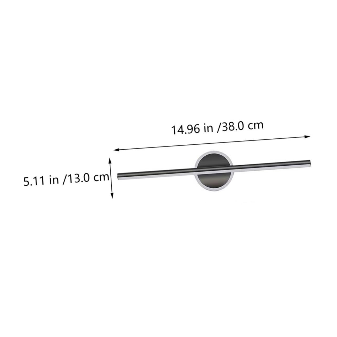 Toddmomy Lampada da Specchio per Illuminazione Specchiera LED Bagno Moderna in Alluminio e Ferro Installazione Semplice Verticale o Orizzontale Elegante