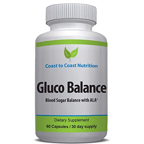 Coast to Coast Nutrition Gluco Balance Capsules â€” Natural Supplement with Vitamin C, Vitamin E, Zinc, Biotin, Magnesium, Chromium and Bitter Melon for a Healthy Lifestyle â€” 60 Capsules