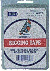 Amazon MDR Sou'wester Rigging Tape, White, 3/4" x 108' Vinyl Marine Tape