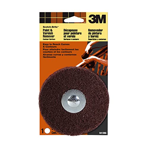 3M 9413NA Scotch-Brite Paint & Varnish Remover Disc Contour Surface