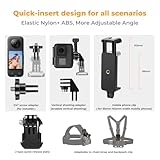 K&F CONCEPT 4-in-1 Adjustable Chest Strap, Head mount, 360° Rotating Wrist Band, Backpack Clip, with Phone Holder, Quick Release Compatible with Gopro AKASO Insta DJI osmo Action Cameras Accessories - Image 6