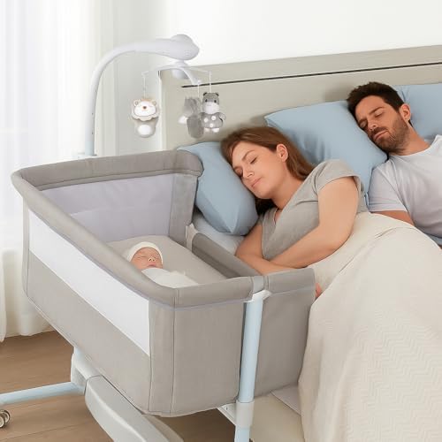 BEBE2LUXE IDream Deluxe Berceau Cododo Électrique Bébé avec Bercement Automatique, Musique & Télécommande, jusqu'à 9 kg