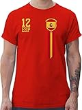 ✔️ WELTMEISTERSCHAFT MOTIV: Suchst du nach dem perfekten Geschenk für einen Fußball-Fan oder ist Fußball selbst deine Leidenschaft? Egal ob auf dem Platz oder als Support zuhause oder am Spielfeldrand: Das coole Motiv überzeugt alle, die nach „em t-shirt herren