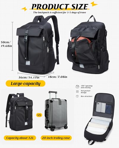Sac à dos pour casque de moto noir SEAFEW grand format étanche - 3