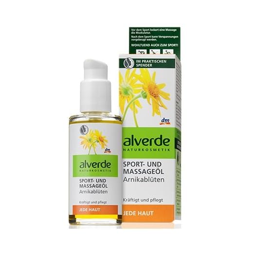 alverde – Aceite para el deporte y masaje – Flores de arnica- 100 ml