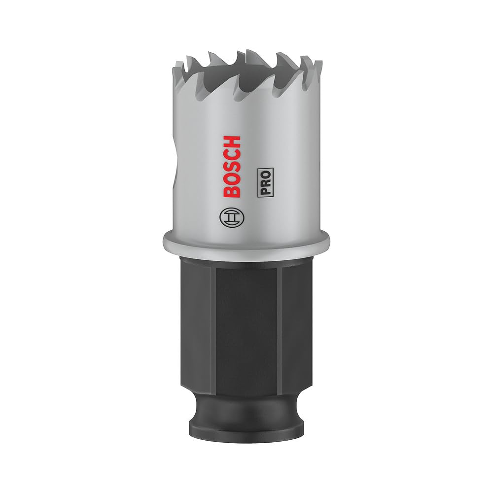 Bosch 1x PRO Sheet Metal Power Change Plus Hole Saw (for Stainless steel sheets, Steel sheets, Ø 22 mm, Professional Accessory Rotary Drill/Drivers)
