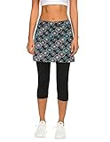 Balancora Hosenrock Damen Sportswear-Röcke 2 in 1 Golfkleidung Laufskort für Frauen Mädchen Tennisrock mit Leggings