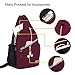 MOSISO Rope Sling Backpack (Up to 13 inch), Multipurpose Crossbody Chest One Shoulder Outdoor Travel Hiking Daypack, Wine Red