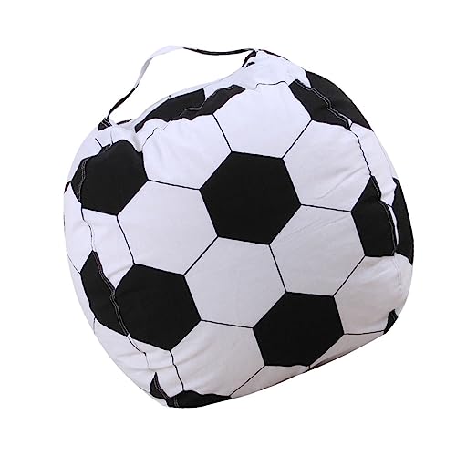 Alipis Kids Stuffable Bean Bag Football Aufbewahrungstasche Fußball-design Spielzeug-organizer Für Sitzsack Für Spielzimmer Und Schlafzimmer