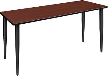 Romig Kahlo 60 x 24 in. Training Seminar Table- Cherry Top, Black Tapered Legs