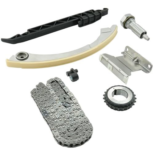 WELLBOX 9-4201SA Engine Timing Chain Kit with Tensioner for Chevy, GMC, Olds, Pontiac, Saab, Saturn, Buick - Compatible with HHR, Equinox, G5, 9-3, Ion, Sky, LaCrosse & More