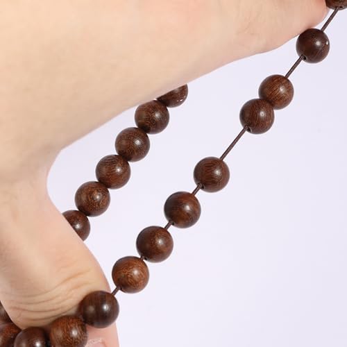 Pulsera de madera stretch unisex MILAKOO 8mm miniatura 4