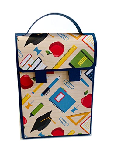 Mini-Schulranzen, kleine süße Schultasche aus Karton als Geschenk zur...