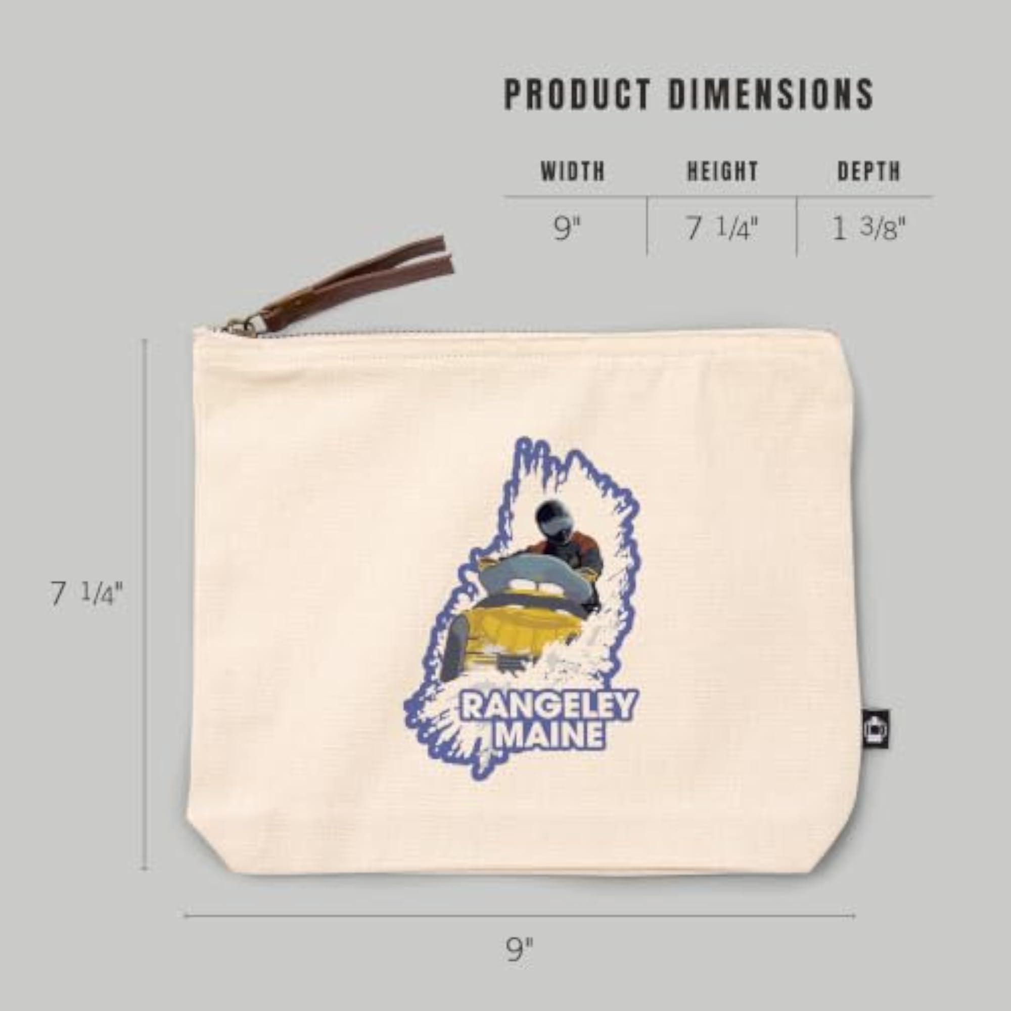 Rangeley Maine Snowmobile Scene Travel Accessory Go Bag