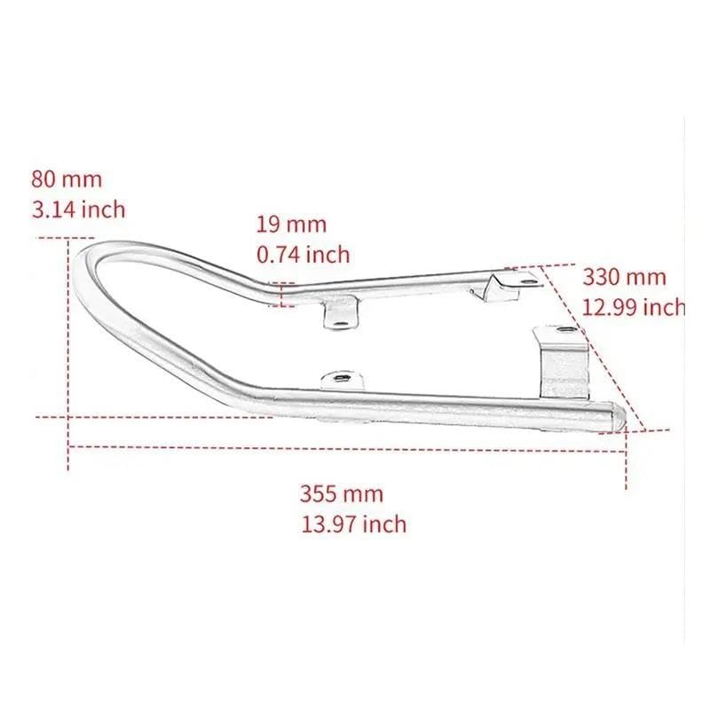 Asideros Traseros para Yamaha XSR700 2017-2022 en Aluminio Negro 2