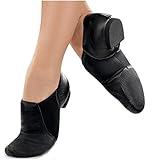 [バレエ専門店ミニヨン] ジャズシューズ チアシューズ [terra] サイドゴム スリッポン サイドゴア ブラック 22.5cm (35)